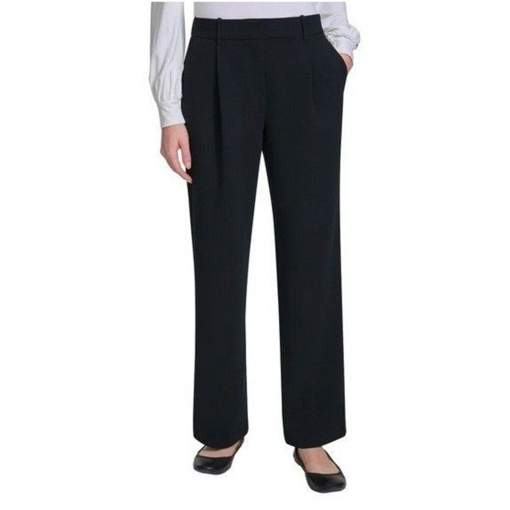 DKNY Ladies Wide Leg Pants Black Size 4 NWT